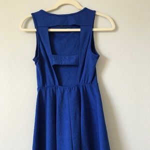 Forever 21 l Royal blue skater dress with cutouts